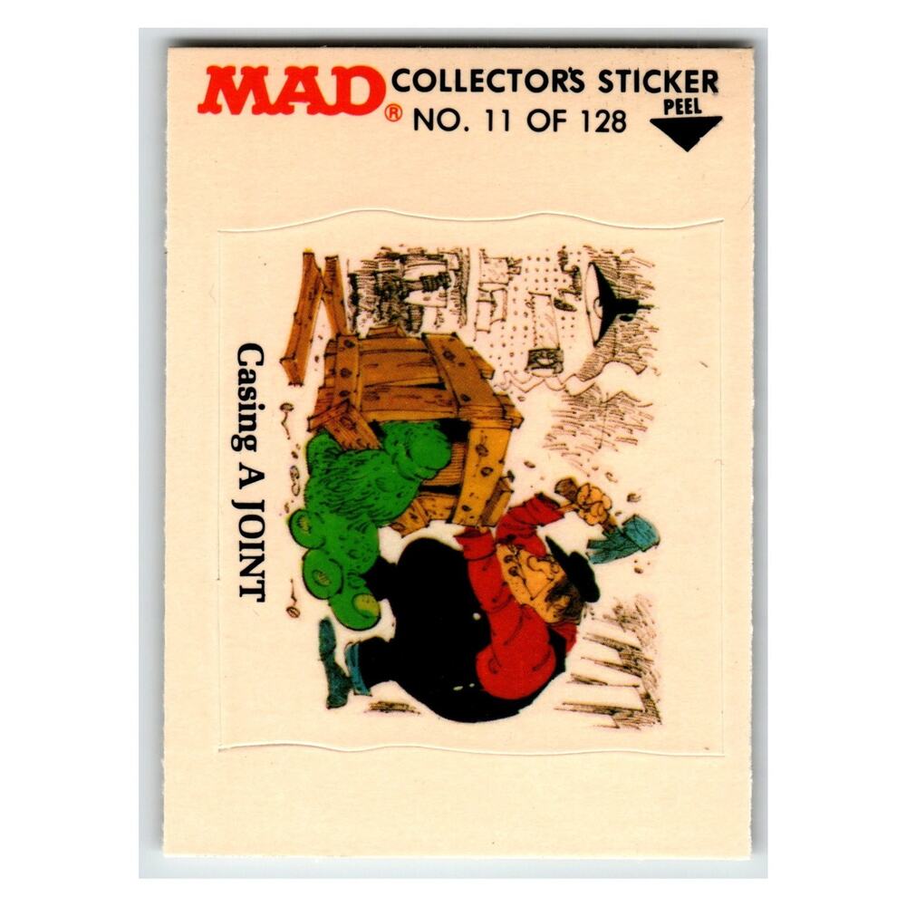MAD Casing A Joint 1983 Collector's Sticker Fleer No. 11
